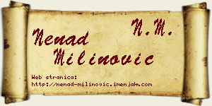 Nenad Milinović vizit kartica